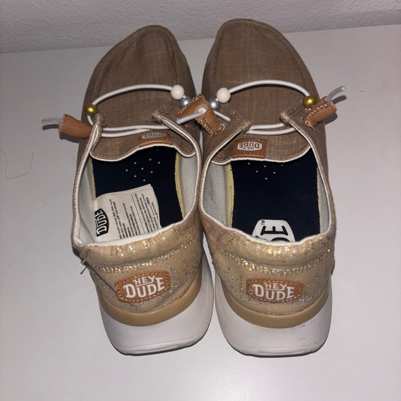 Hey Dude women Tan Casual Shoes 8 - Picture 3 of 5